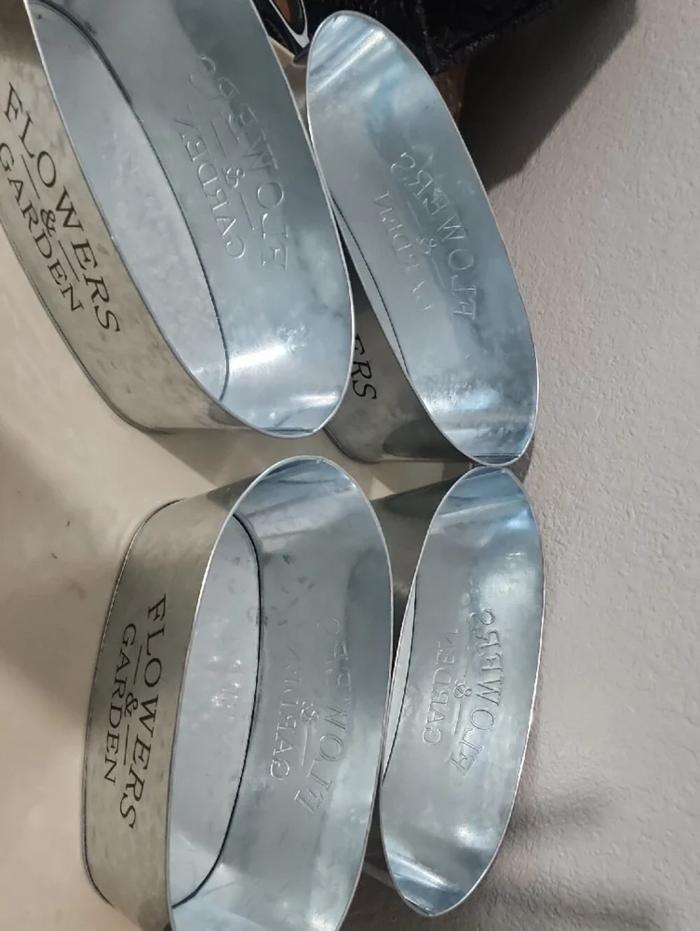 Galvanized Planter - Silver